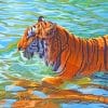 American Tiger paint by numbers