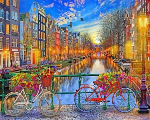 Amsterdam Streets paint by numbers
