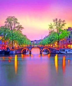 Amsterdam Sunset paint by numbers