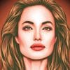 Angelina Jolie paint by numbers