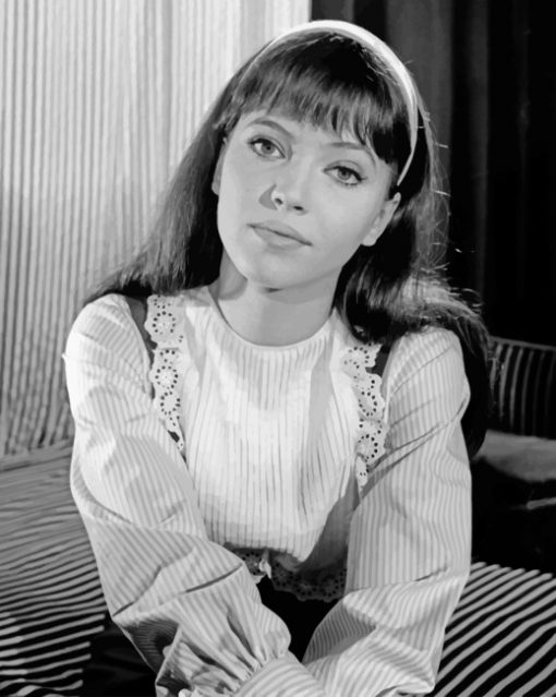 Anna Karina Black And White paint by numbers