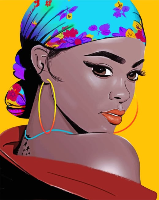 Black Girl Art paint by numbers