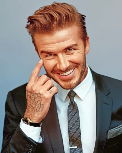 Classy David Beckham paint by numbers