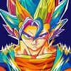 Colorful Dragon Ball paint by numbers