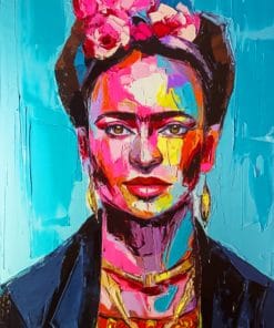Colorful Frida Kahlo paint By Numbers
