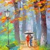 Couples Under Umbrella paint by numbers