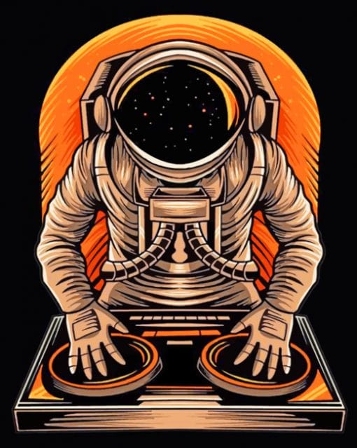 DJ Astronaut paint by numbers