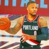 Damian Lillard paint by numbers