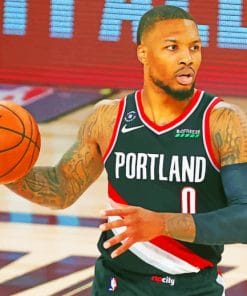 Damian Lillard paint by numbers
