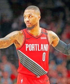 Damian Lillard Player Paint by numbers