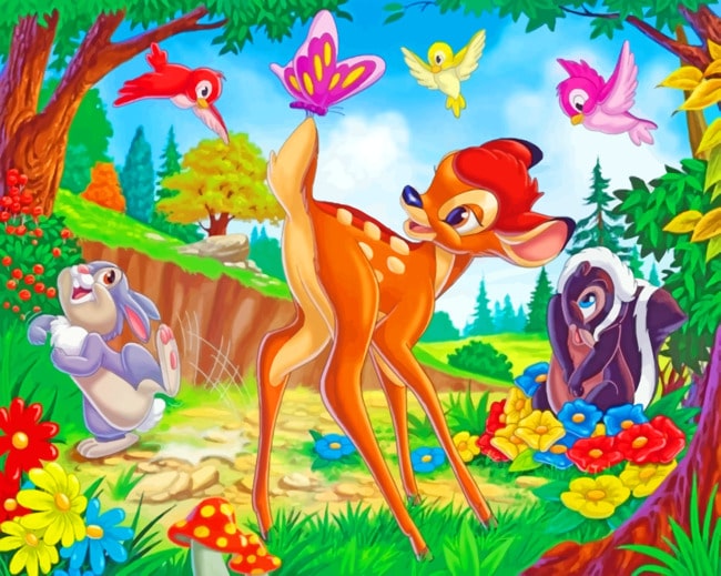 Bambi Disney Paint By Numbers - PBN Canvas