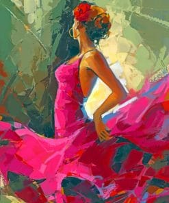 Flamenco Dancer paint by numbers