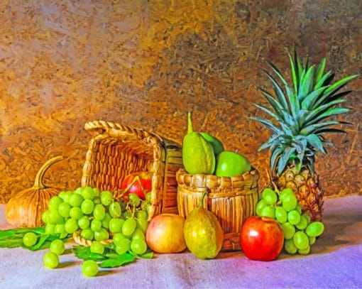 Fruits Still Life paint by numbers