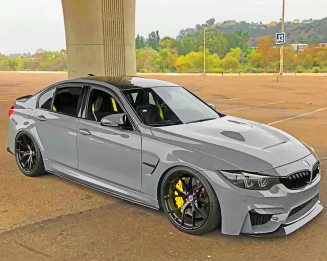 Gray Bmw paint By Numbers