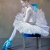 Grey And Blue Ballerina paint by numbers