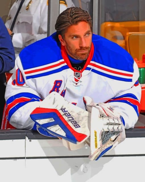 Henrik Lundqvist Player Paint by numbers