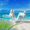 Horses On Beach paint by numbers