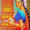 Indian Lady paint by numbers