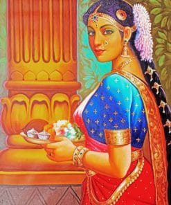Indian Lady paint by numbers