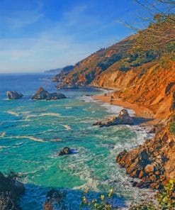 Julia Pfeiffer Burns State Park California Paint by numbers