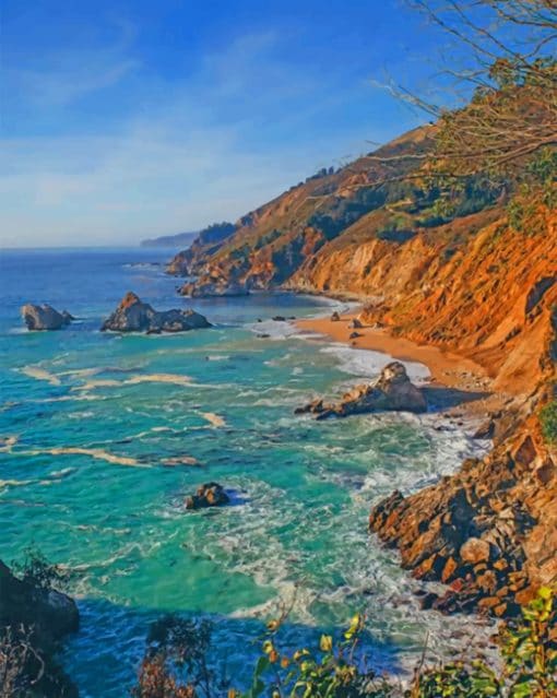 Julia Pfeiffer Burns State Park California Paint by numbers