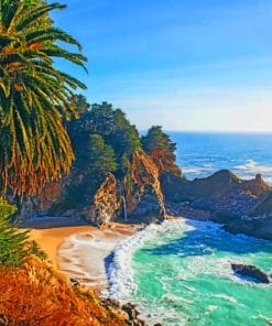Julia Pfeiffer Burns State Park paint by numbers