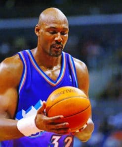 Karl Malone Player Paint by numbers