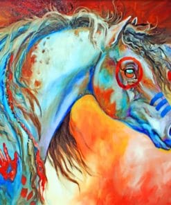 Native Indian Horse paint by numbers