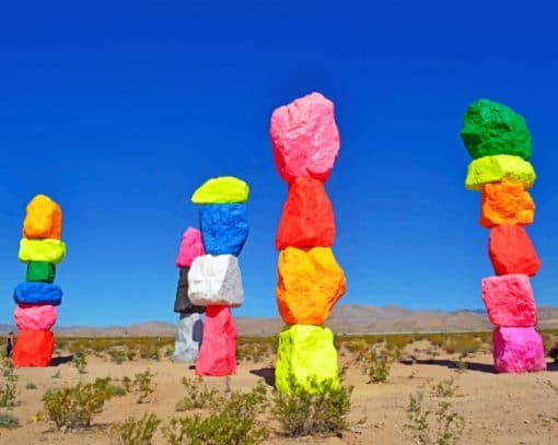 Nevada Colorful Rocks paint by numbers
