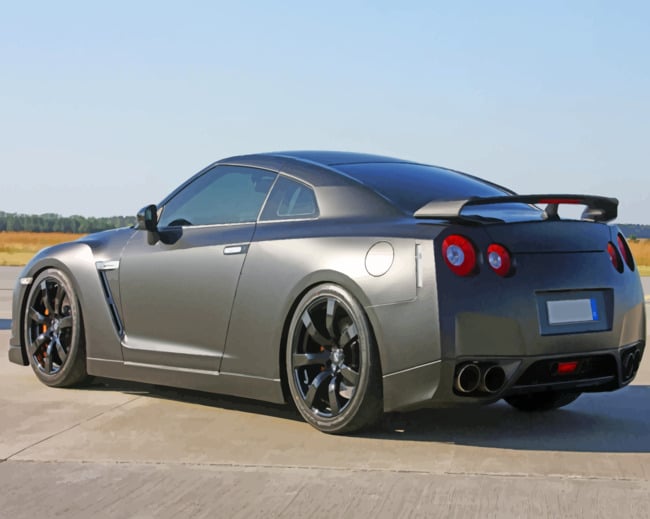Nissan Gtr paint by numbers