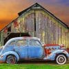 Old Barn And Car paint by numbers