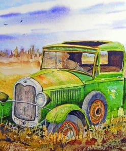 Old Green Truck paint by numbers