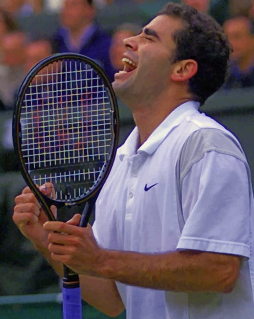 Pete Sampras Player Paint by numbers