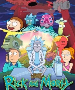 Rick And Morty Poster paint By Numbers