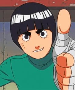 Rock Lee Naruto paint by numbers