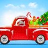 Santa Claus Truck paint by numbers
