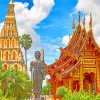 Wat Chedi Liam paint by numbers