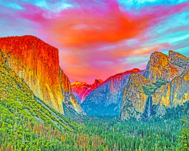 Yosemite Nation paint by numbers