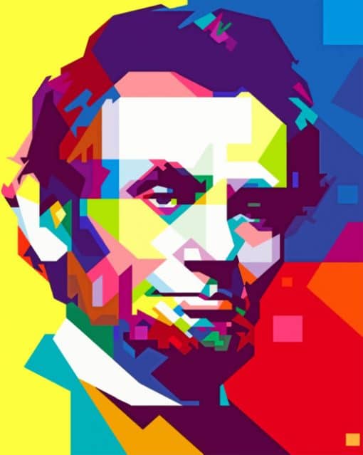 Abraham Lincoln paint by numbers