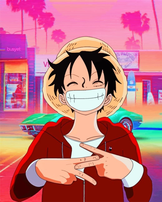 Aesthetic Luffy paint By Numbers