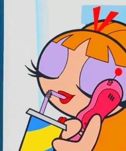 Aesthetic Powerpuff Girl paint by numbers