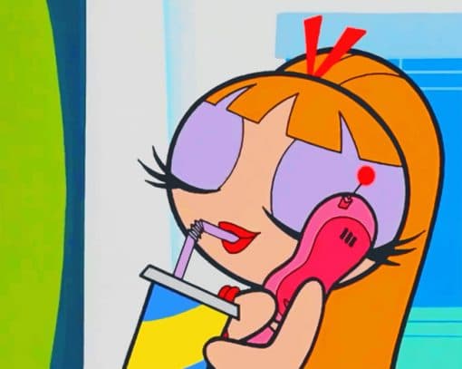 Aesthetic Powerpuff Girl paint by numbers
