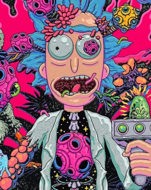Aesthetic Rick And Morty paint By Numbers