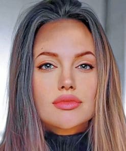 Angelina Jolie paint by Numbers