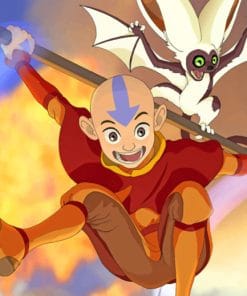 Avatar Aang paint by numbers