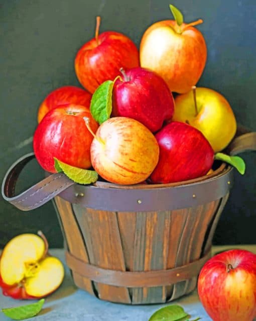 Basket Of Apples paint by numbers