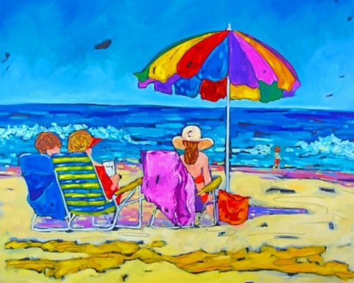 Beach Time paint by numbers