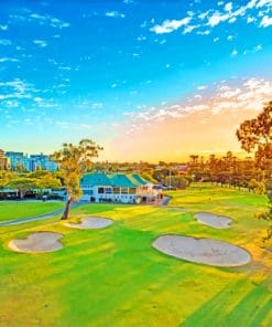 Brisbane Golf Club paint by numbers