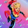 Captain Marvel paint By Numbers
