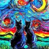 Cats Van Gogh paint by numbers